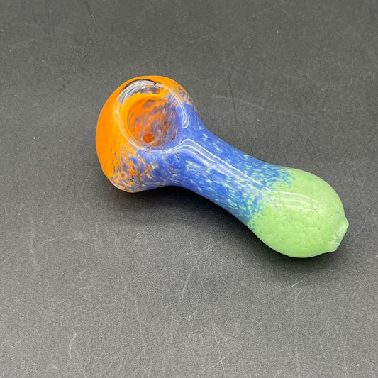 Triple Color Fritted Hand Pipe - Meech Madness Smoke Shop