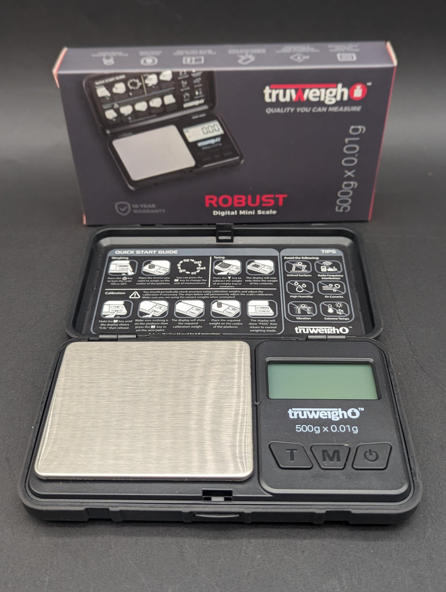 Truweigh Robust Rechargeable Digital Mini Scale | 500g x 0.01g-Avernic Smoke Shop