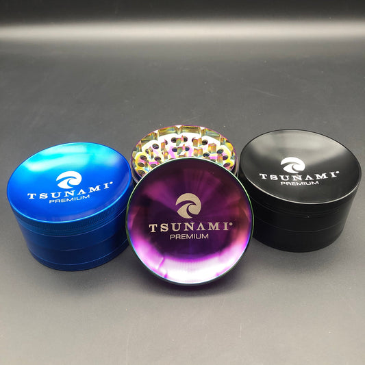 Tsunami Dry Herb Grinder 4 Piece 75mm-Avernic Smoke Shop