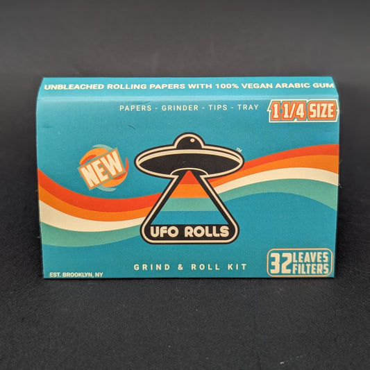 UFO Rolls - 1 1/4 Rolling Paper Kits w/ Grind Pad-Meech Madness Smoke Shop
