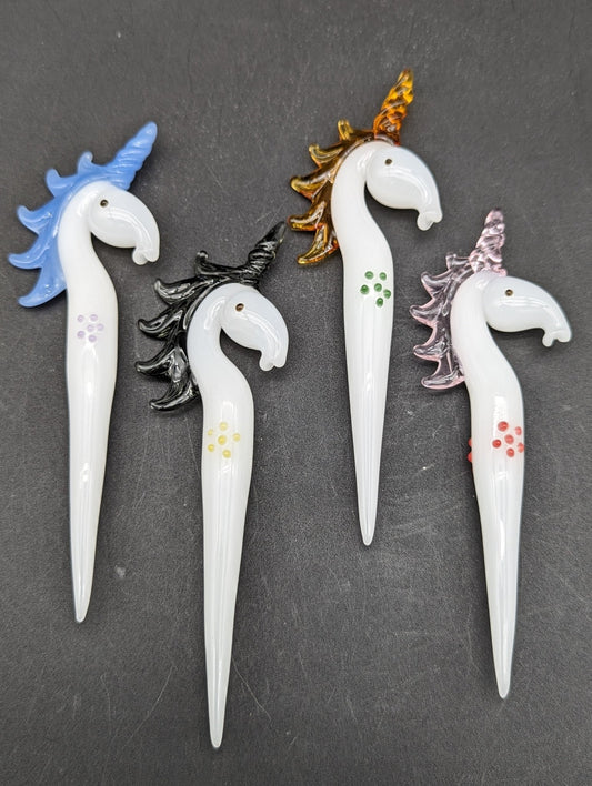 Unicorn Glass Dab Tool - Meech Madness Smoke Shop