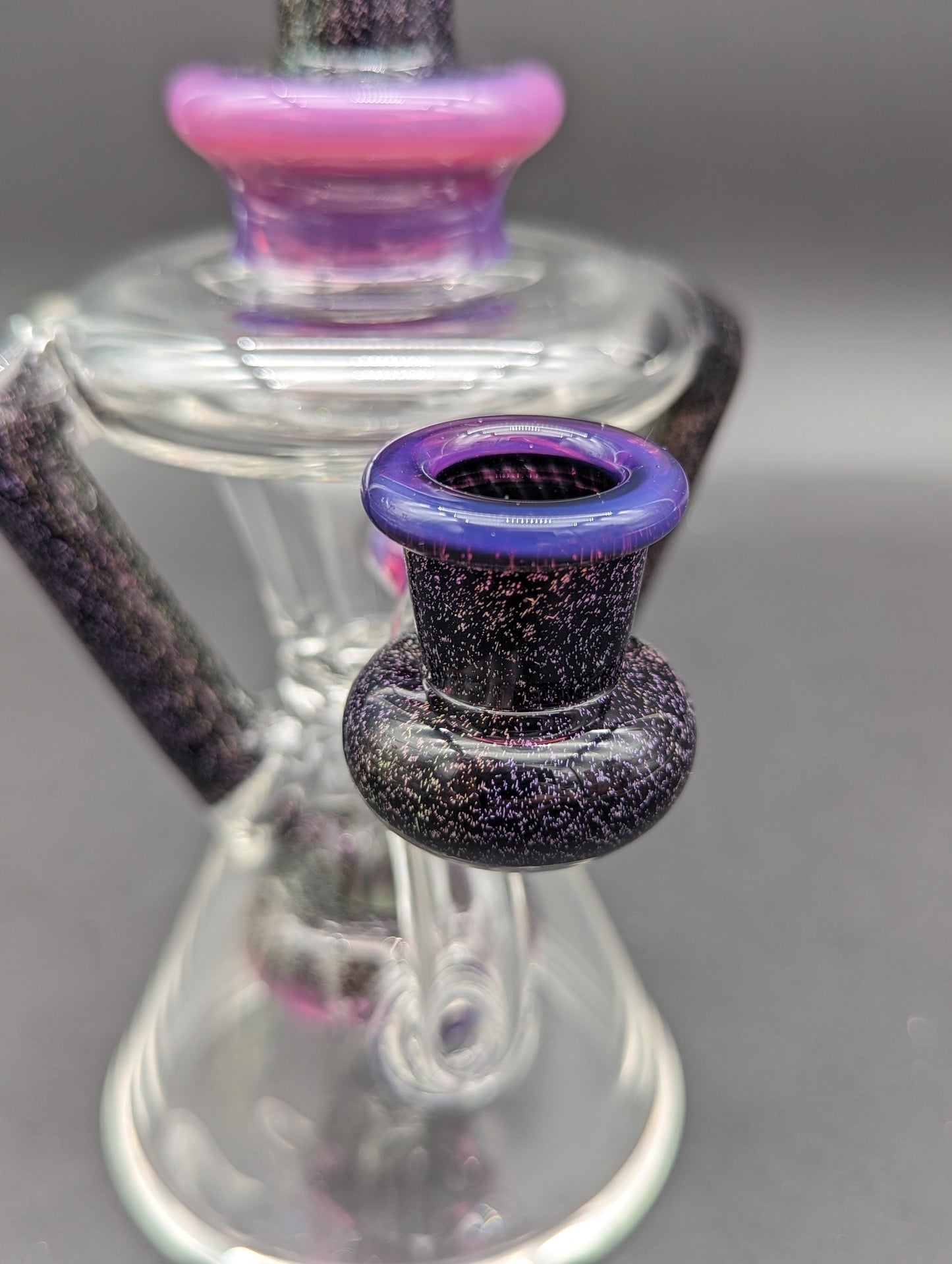 Uzzi Glass Dichro Donut Recycler Bong - Meech Madness Smoke Shop