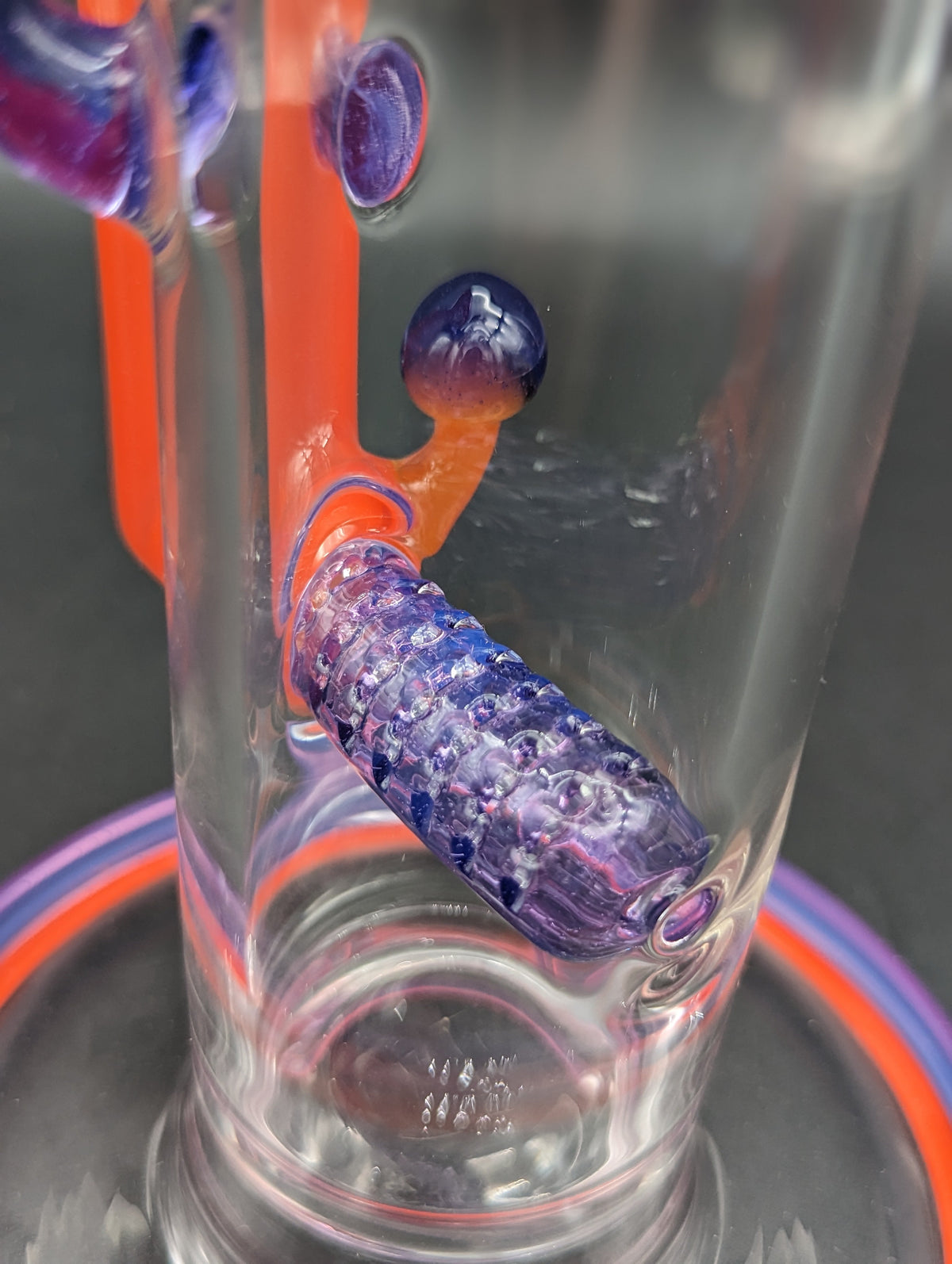 Uzzi Glass Gridded Mushroom Tube-Meech Madness Smoke Shop