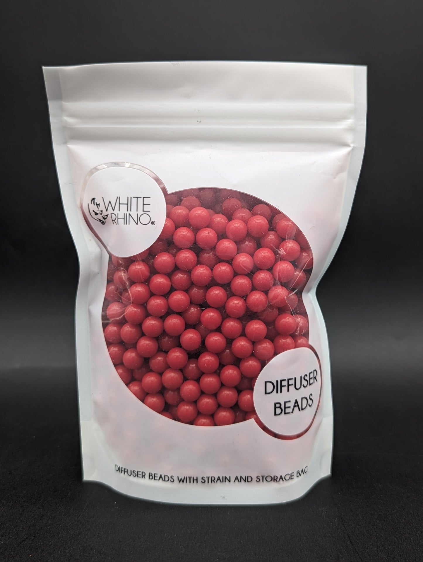 White Rhino Diffuser Beads in Strain & Storage Bag-Avernic Smoke Shop