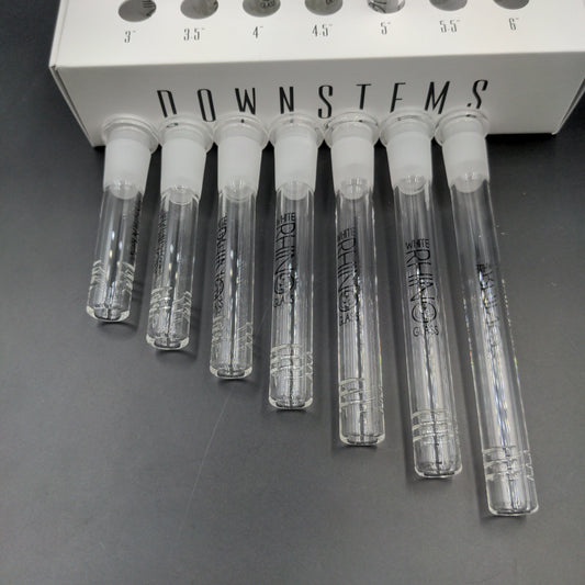 White Rhino Glass Downstems | 19/14mm | Multiple Sizes-Meech Madness Smoke Shop