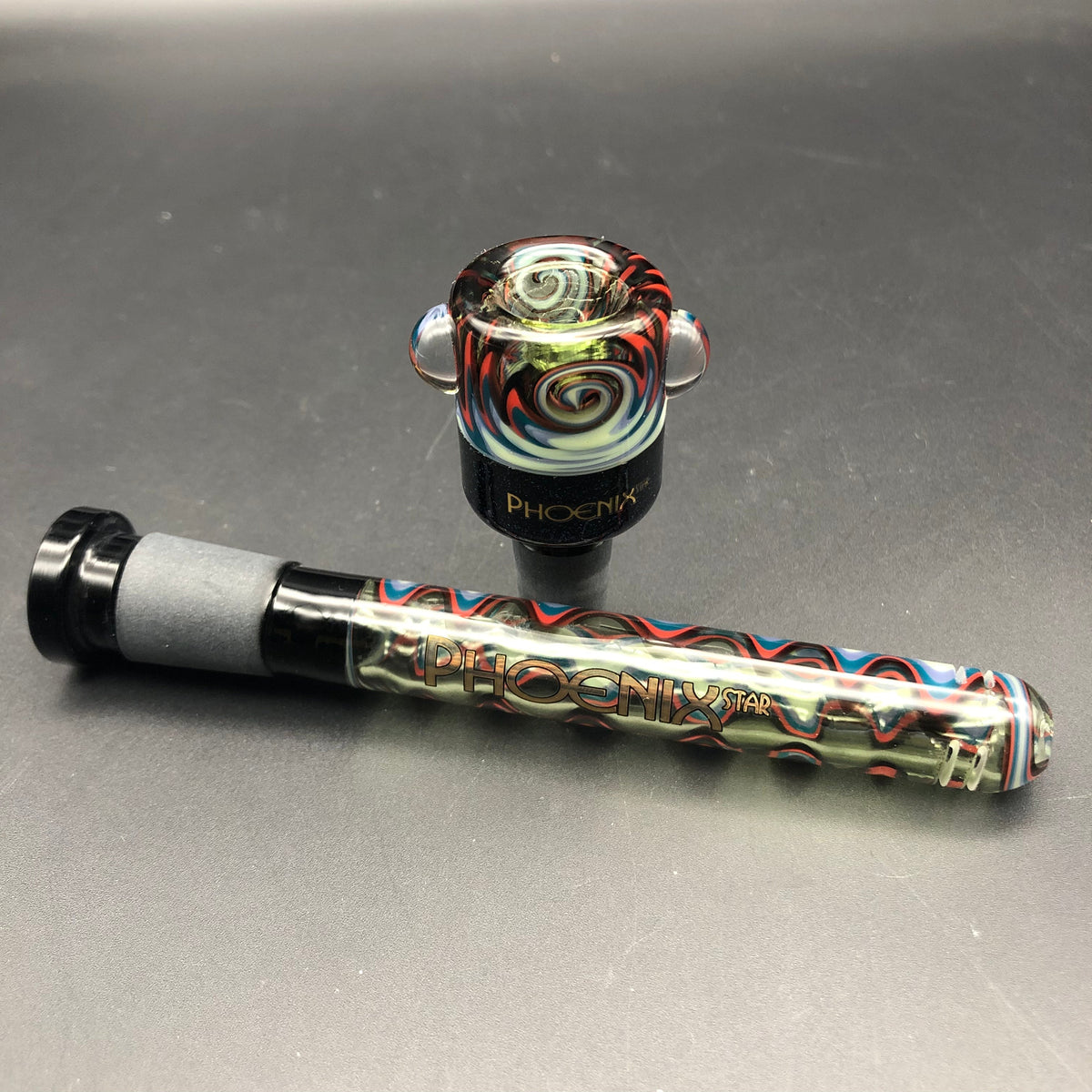 Wig Wag 4" Downstem and 14mm Bowl Bundle-Avernic Smoke Shop