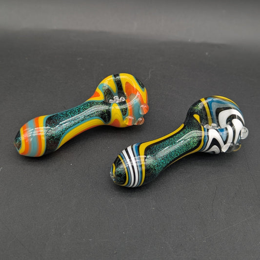 Wig Wag Dichro Hand Pipe w/ Screen