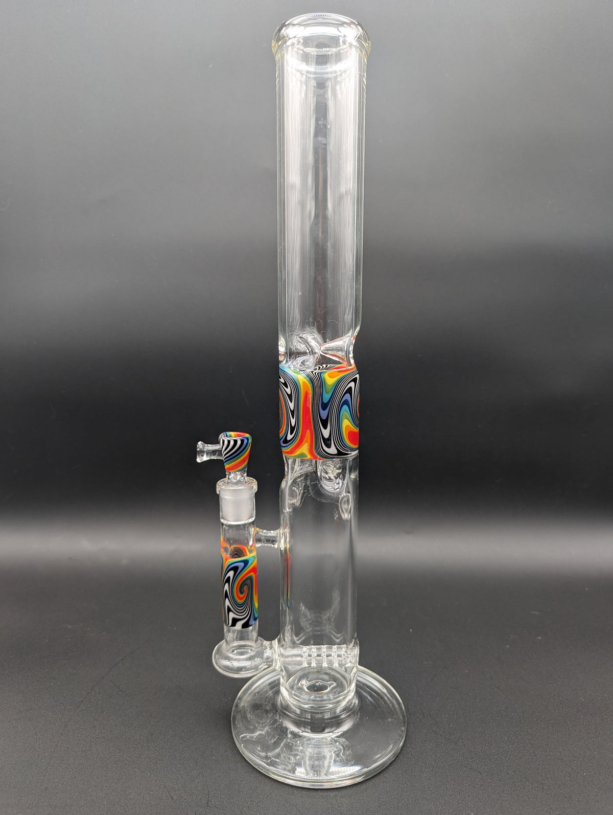 Wig Wag Straight Tubes w/ 360 Inline Perc - Texas Hot Glass-Meech Madness Smoke Shop