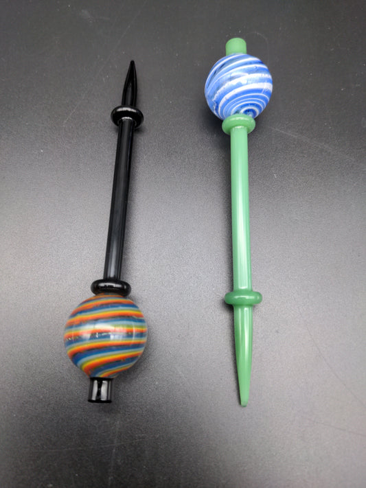 Worked Dabber / Carb Cap Combo - 26mm-Avernic Smoke Shop