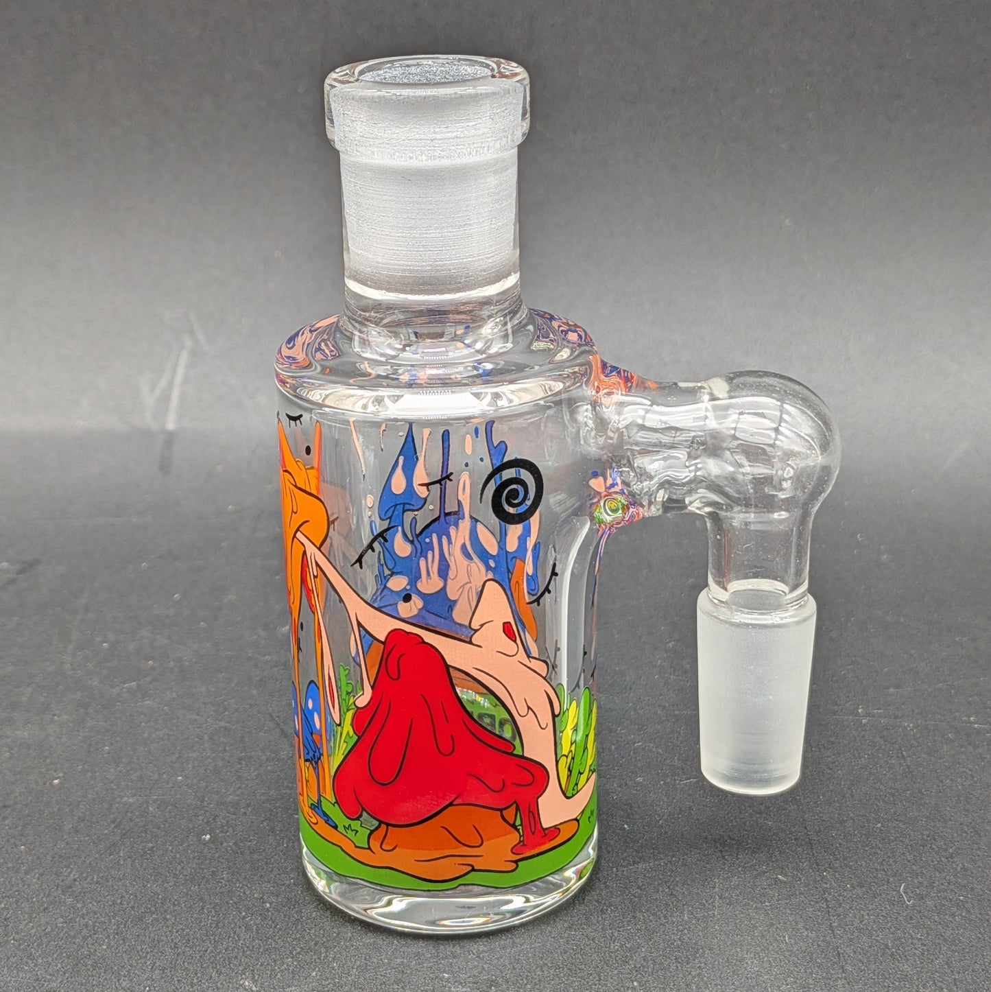 Wormhole Glass Mushroom Dry Ash Catcher 14mm-Avernic Smoke Shop