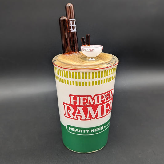 XL Hemper Ramen Glass Water Pipe | 14mm F-Meech Madness Smoke Shop