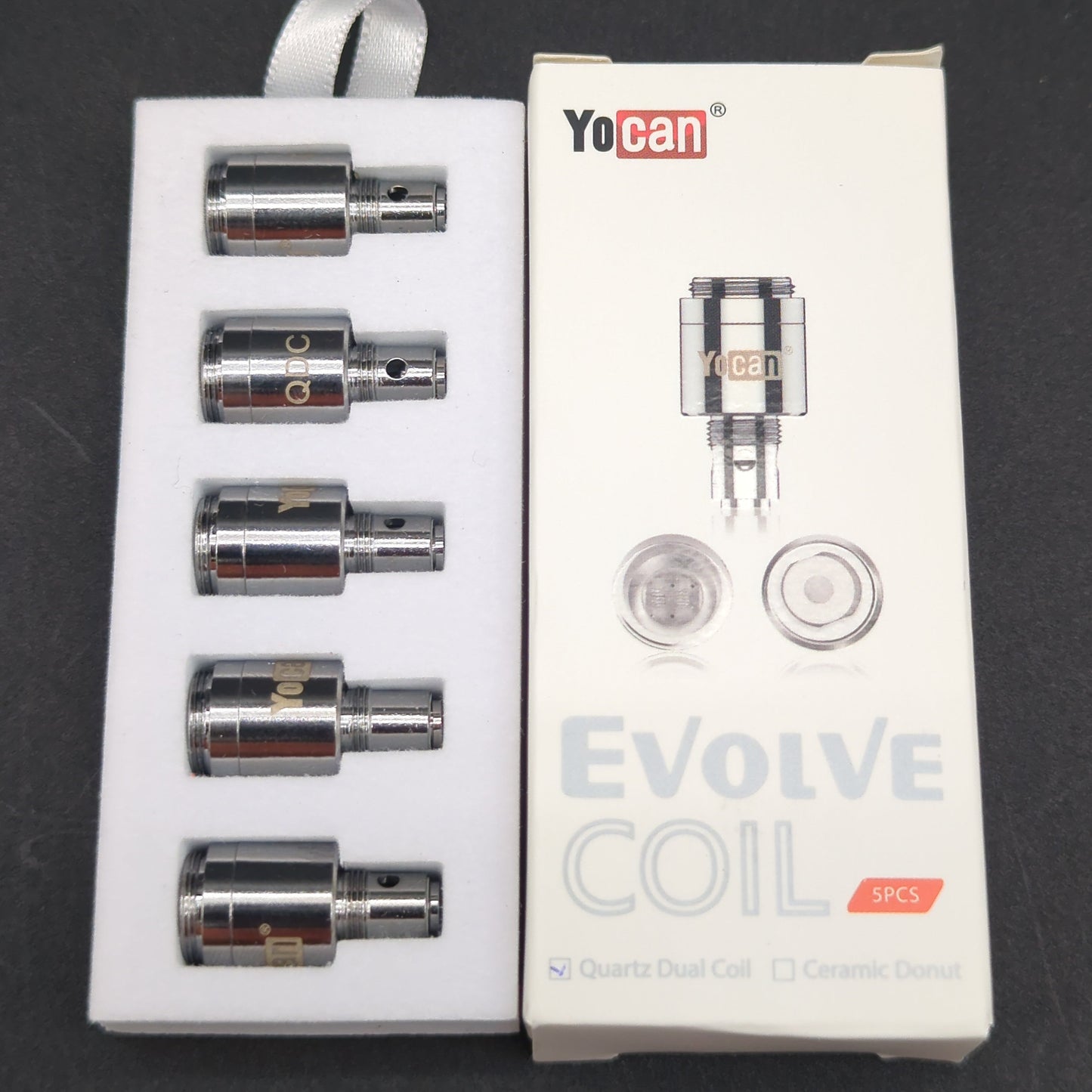 Yocan Evolve Dual Quartz Coil | 5ct Box-Avernic Smoke Shop
