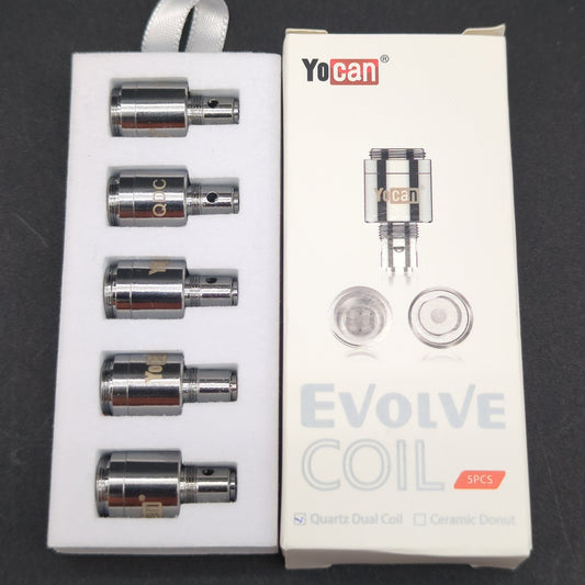 Yocan Evolve Dual Quartz Coil | 5ct Box-Avernic Smoke Shop