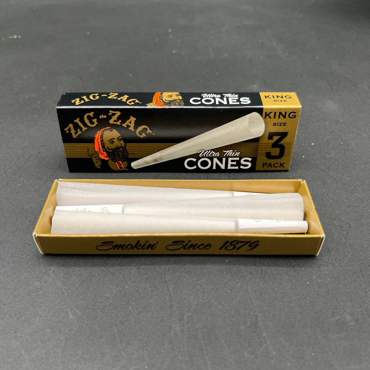 Zig-Zag King Size Cones | 3pk-Meech Madness Smoke Shop