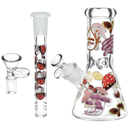 Pulsar Eat Me Design Glass Beaker Water Pipe - 7.75" / 14mm F