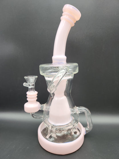 10.5" Four Pillar Hollow foot Recycler - Avernic Smoke Shop