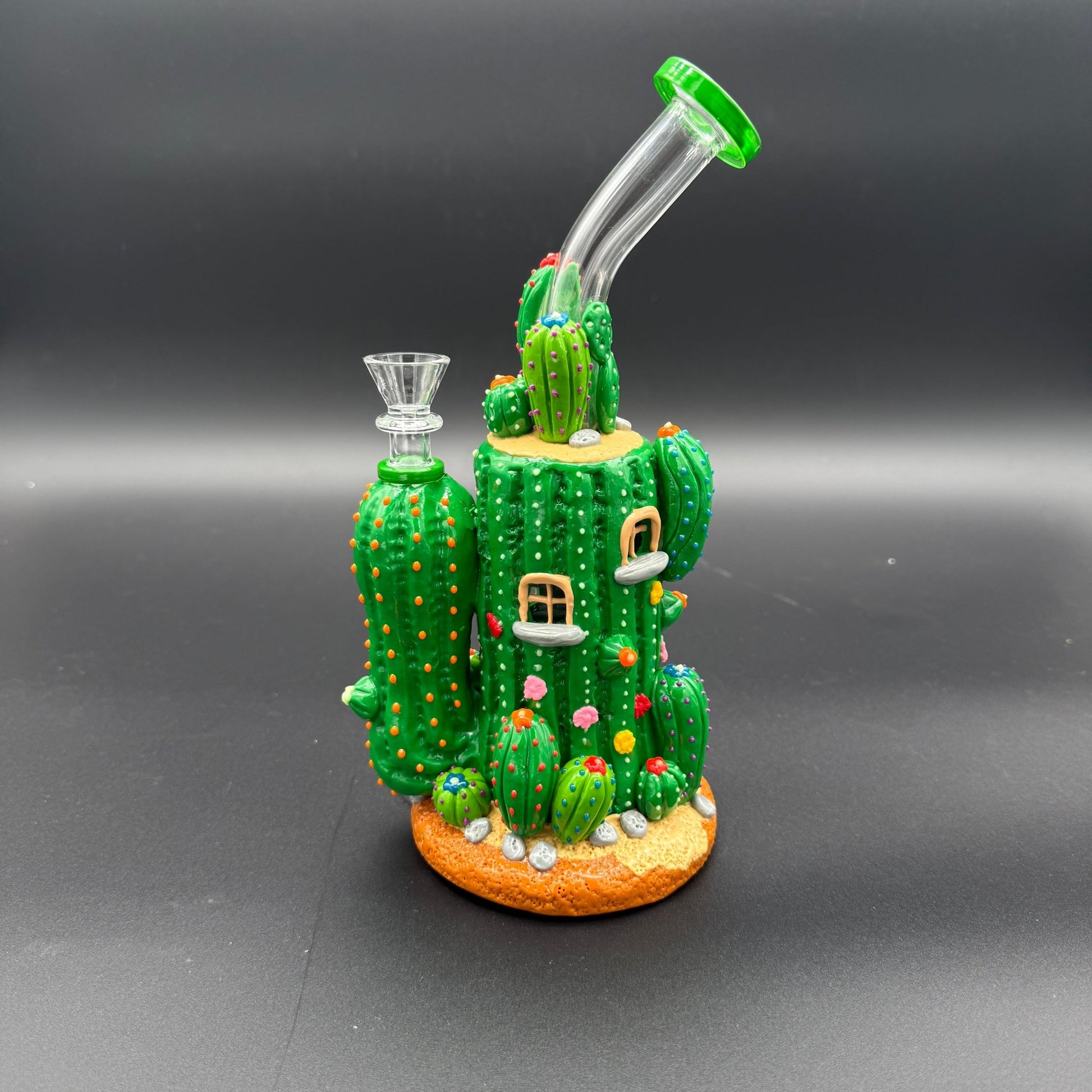 10” Cactus Castle 3D Bong - Meech Madness Smoke Shop