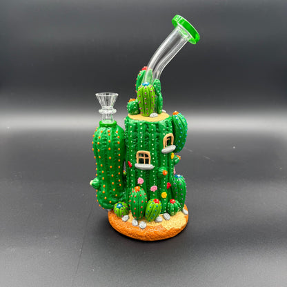 10” Cactus Castle 3D Bong - Meech Madness Smoke Shop