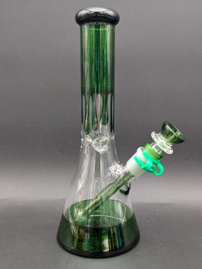10" Color Drip Beaker Bong-Avernic Smoke Shop