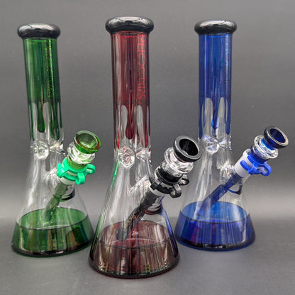 10" Color Drip Beaker Bong-Avernic Smoke Shop