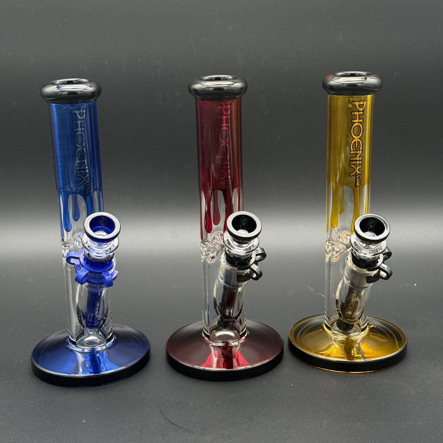 10" Color Drip Straight Tube - Meech Madness Smoke Shop