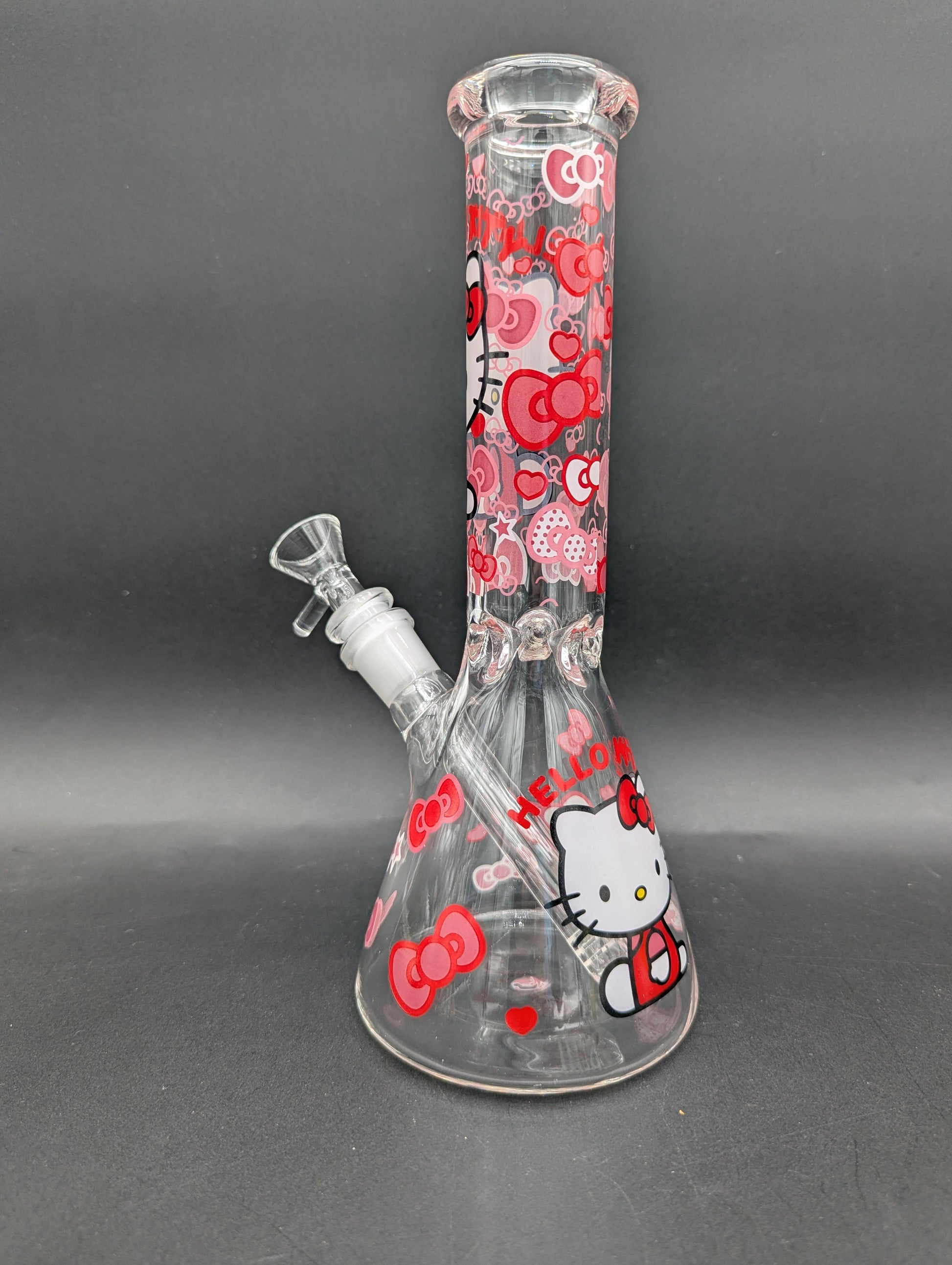 10" Colorful Kitty Graphic Beakers-Avernic Smoke Shop