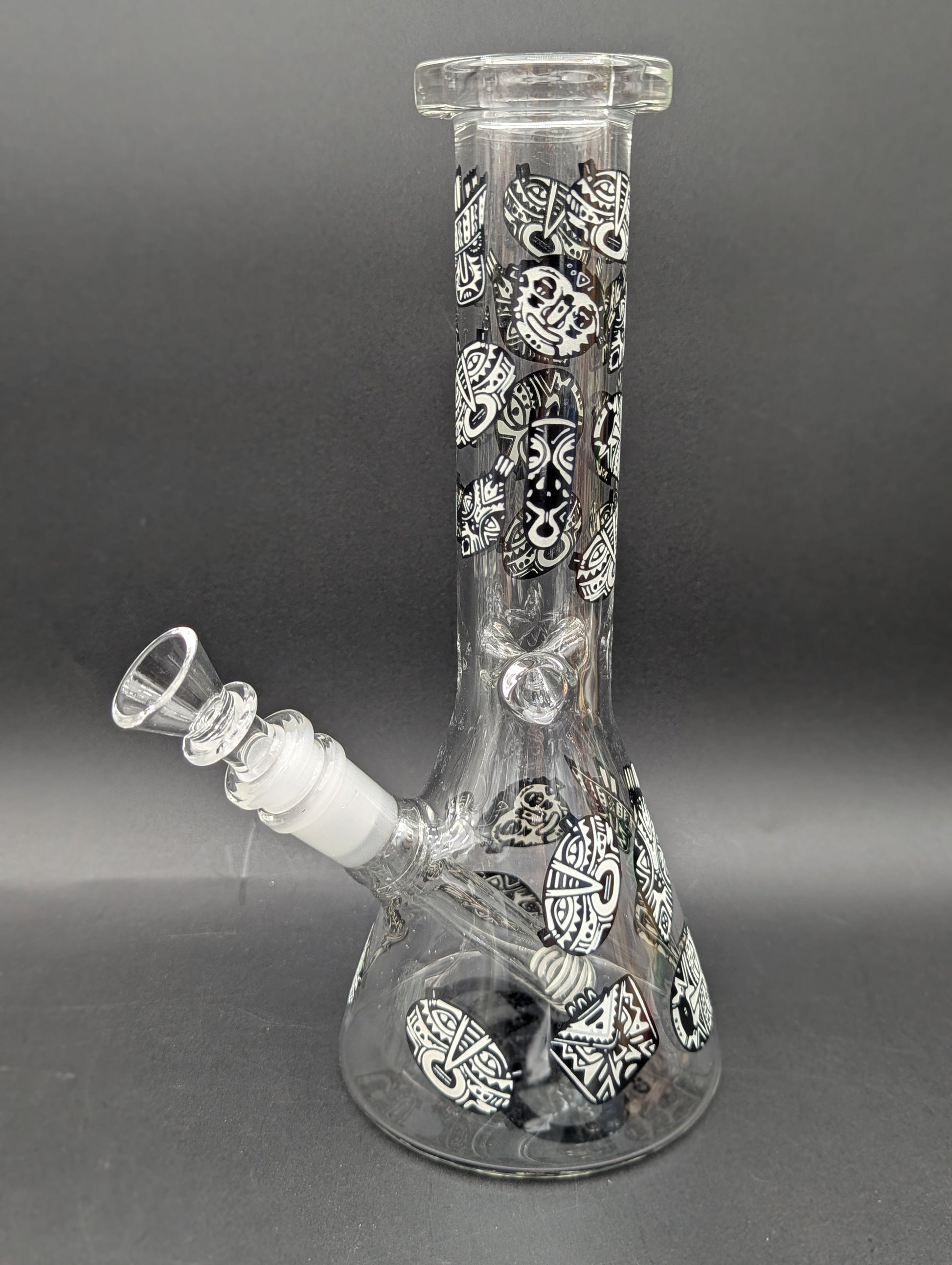 10" Glow in the Dark Designer Beaker Bong-Avernic Smoke Shop