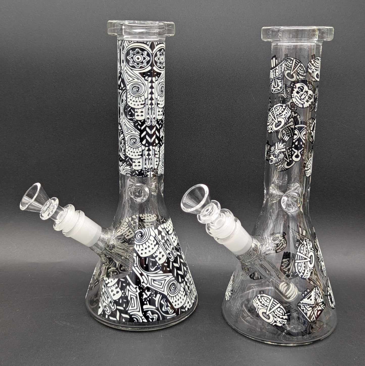 10" Glow in the Dark Designer Beaker Bong-Avernic Smoke Shop
