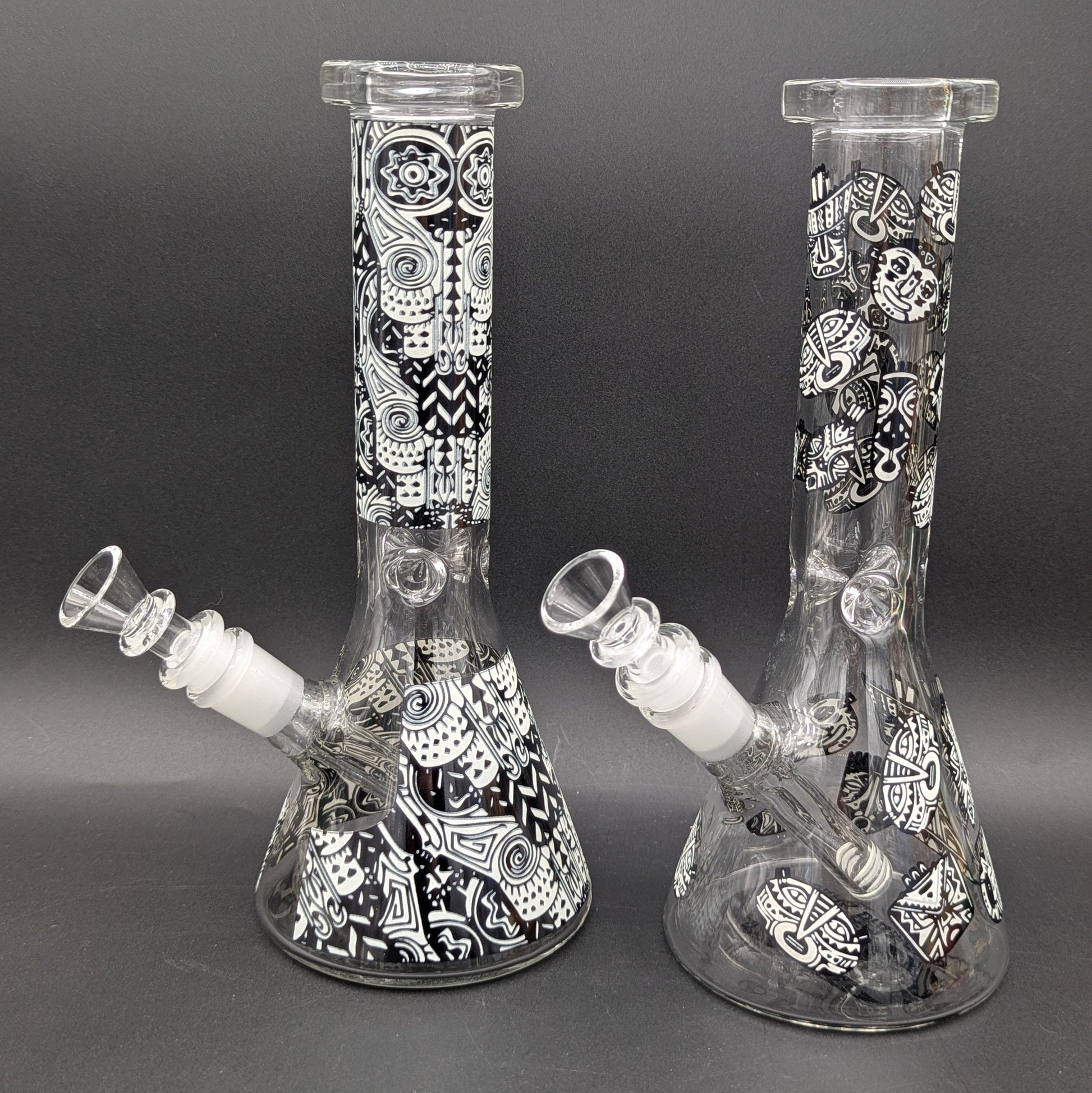 10" Glow in the Dark Designer Beaker Bong-Avernic Smoke Shop