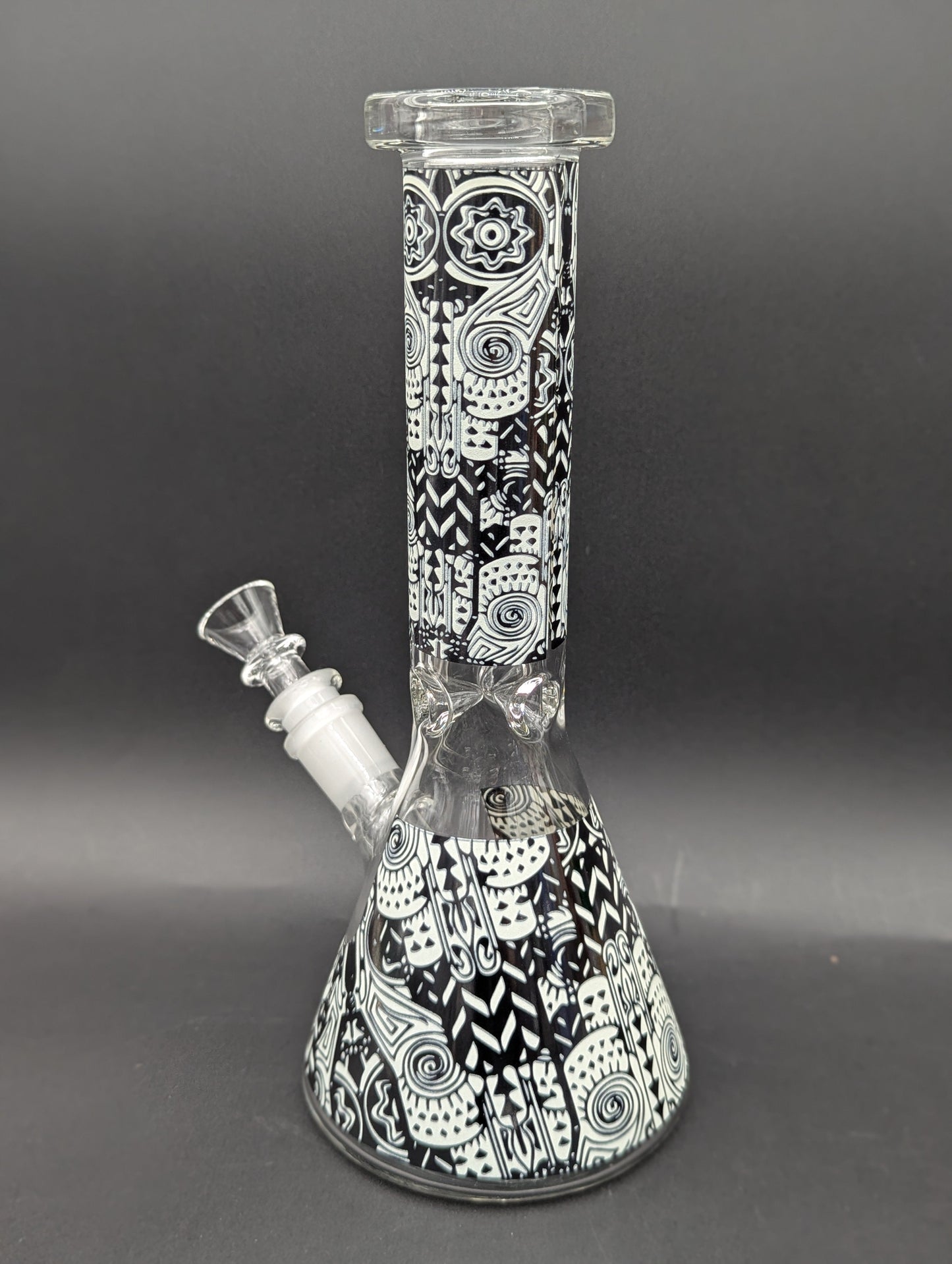 10" Glow in the Dark Designer Beaker Bong-Avernic Smoke Shop