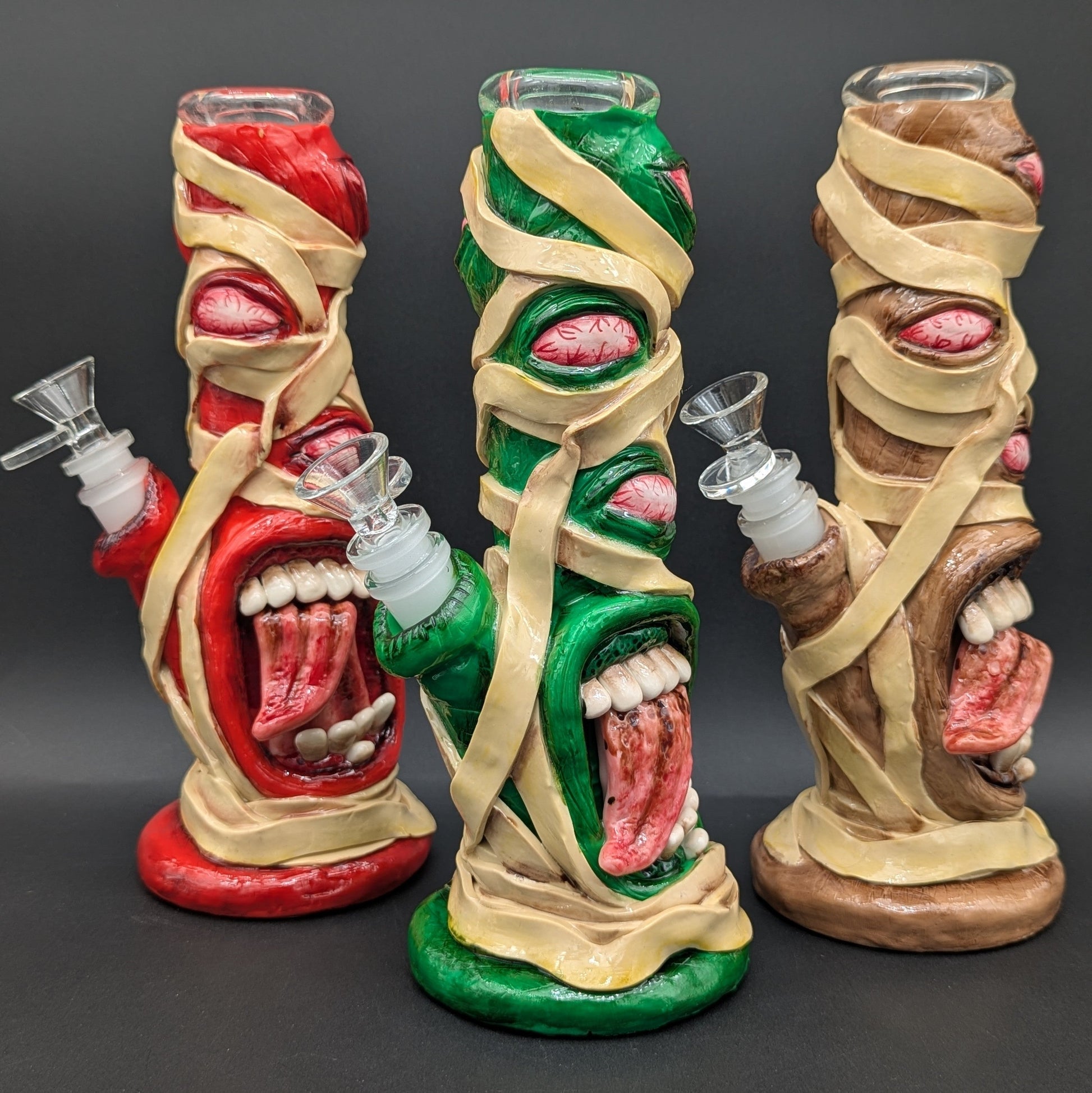 10" Mummified Monster 3D Straight Tube Bong-Avernic Smoke Shop