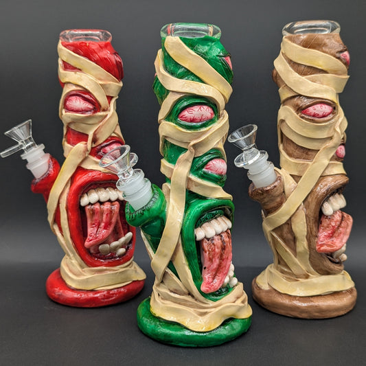 10" Mummified Monster 3D Straight Tube Bong-Avernic Smoke Shop