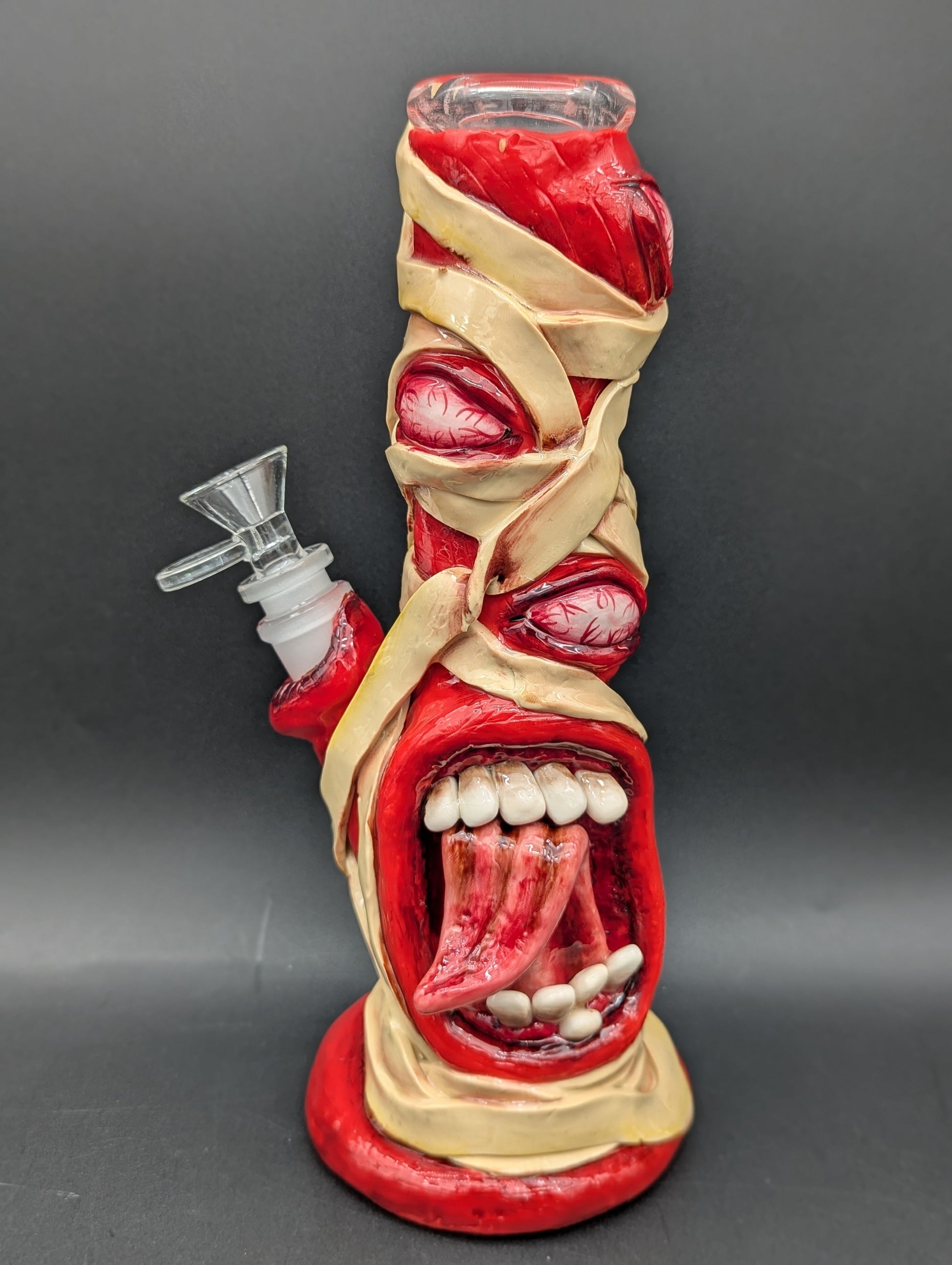 10" Mummified Monster 3D Straight Tube Bong-Avernic Smoke Shop