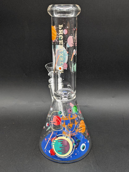 10" Phoenix Glass Color Splash Beaker - Meech Madness Smoke Shop