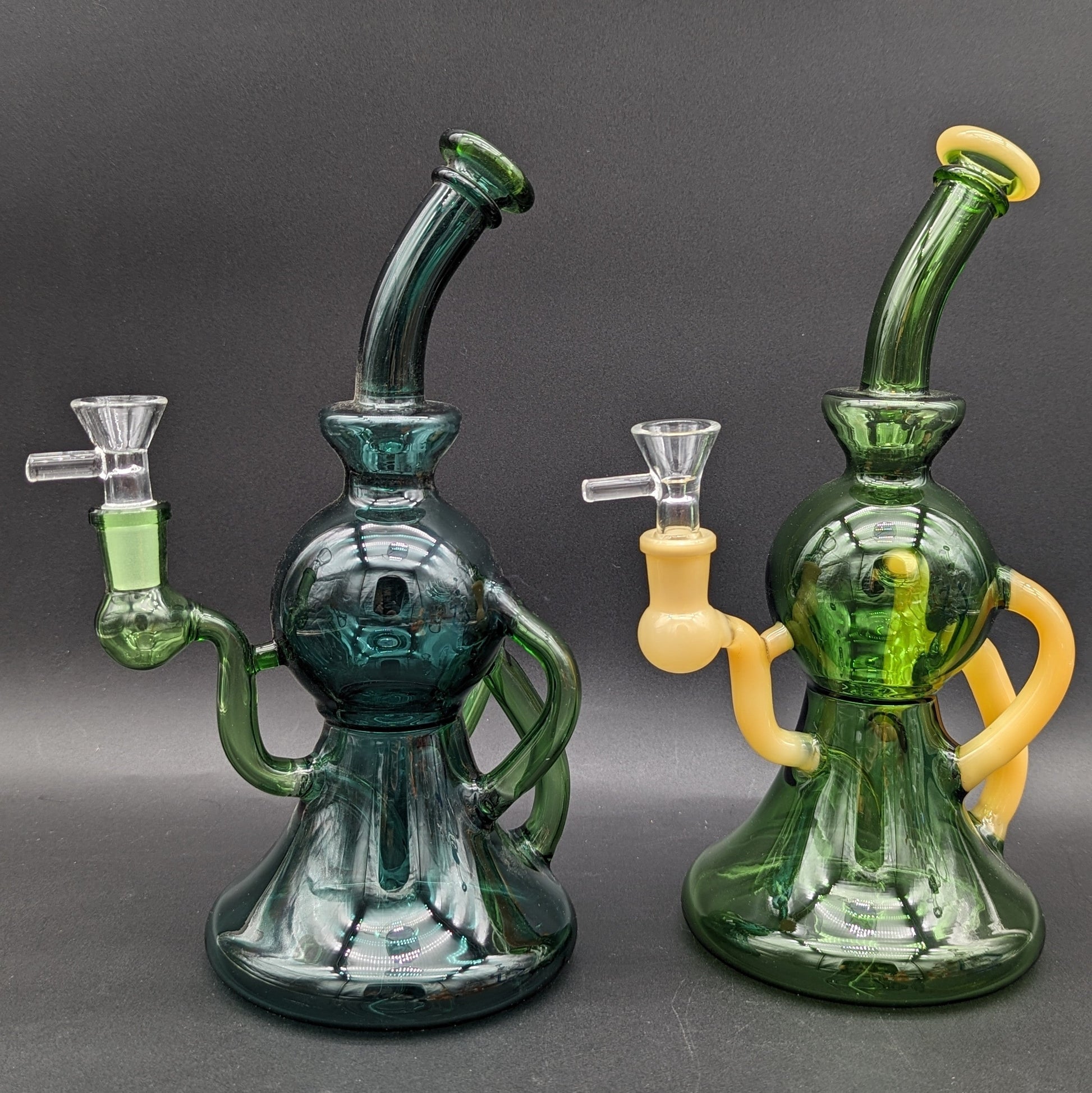 10" Sphere Recycler Bong w/ Color-Avernic Smoke Shop