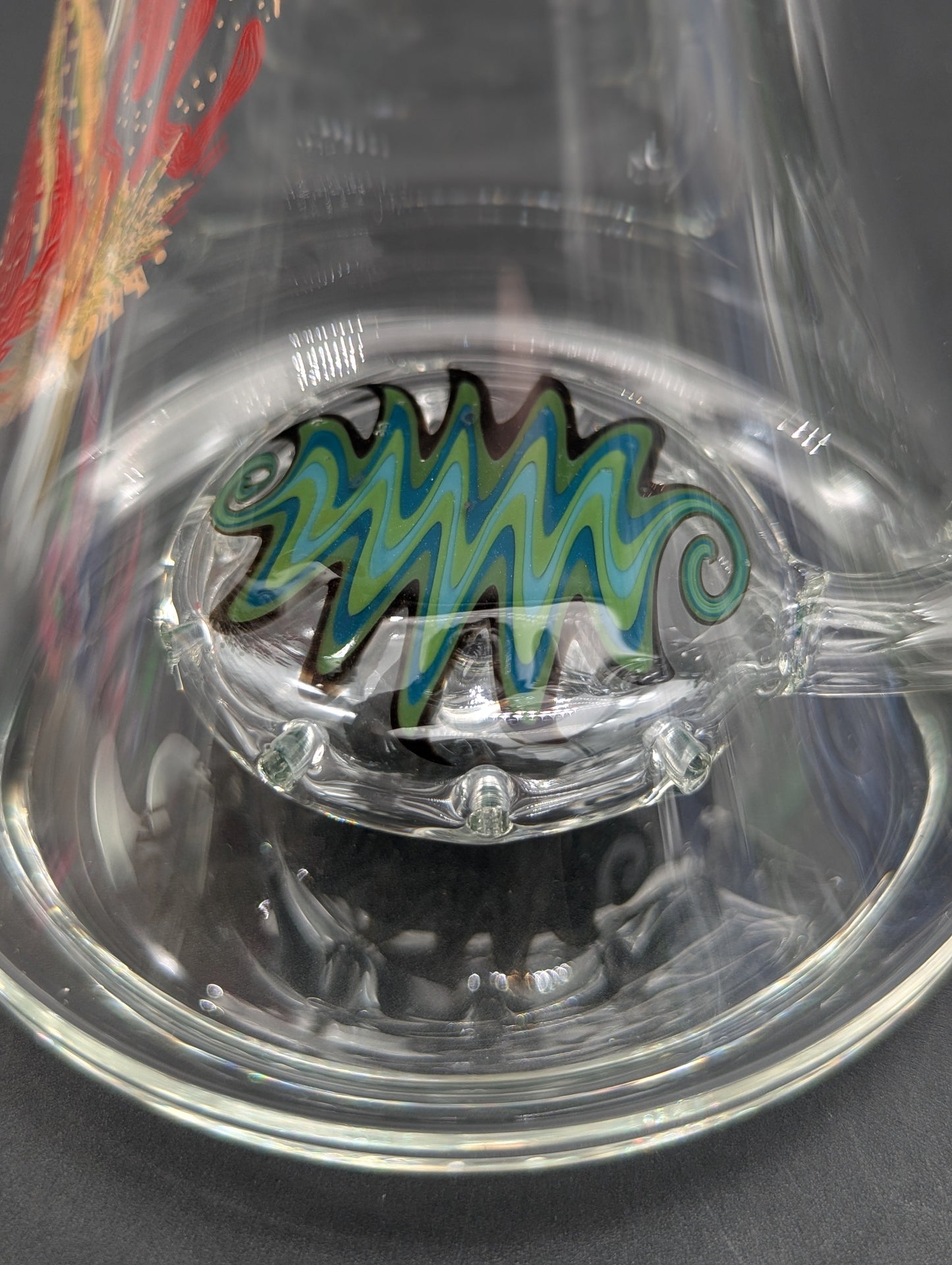10" Wig Wag Showerhead Beaker Bong-Avernic Smoke Shop