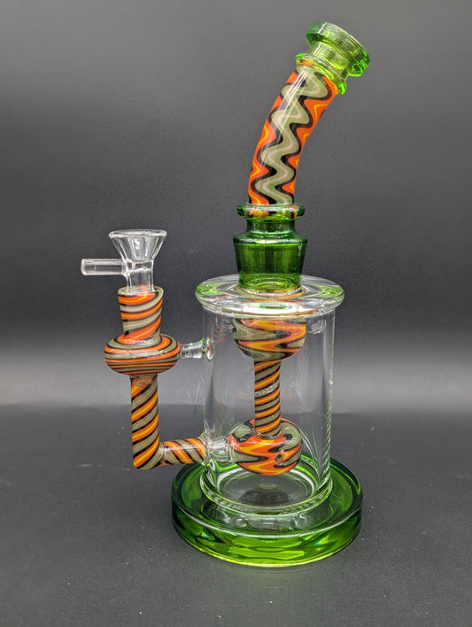 10" Worked Glass Incycler Bong-Avernic Smoke Shop