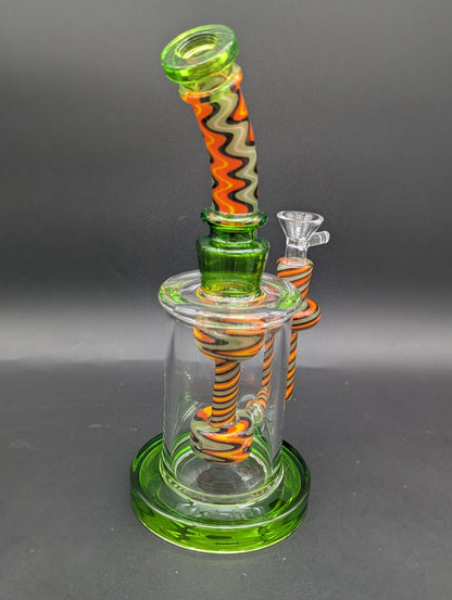 10" Worked Glass Incycler Bong-Avernic Smoke Shop