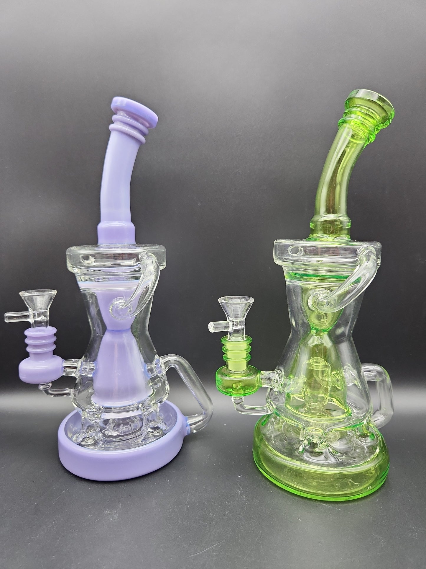 10.5" Four Pillar Hollow foot Recycler - Avernic Smoke Shop
