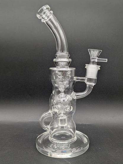 11" Clear Swiss Sphere Recycler Bong-Avernic Smoke Shop