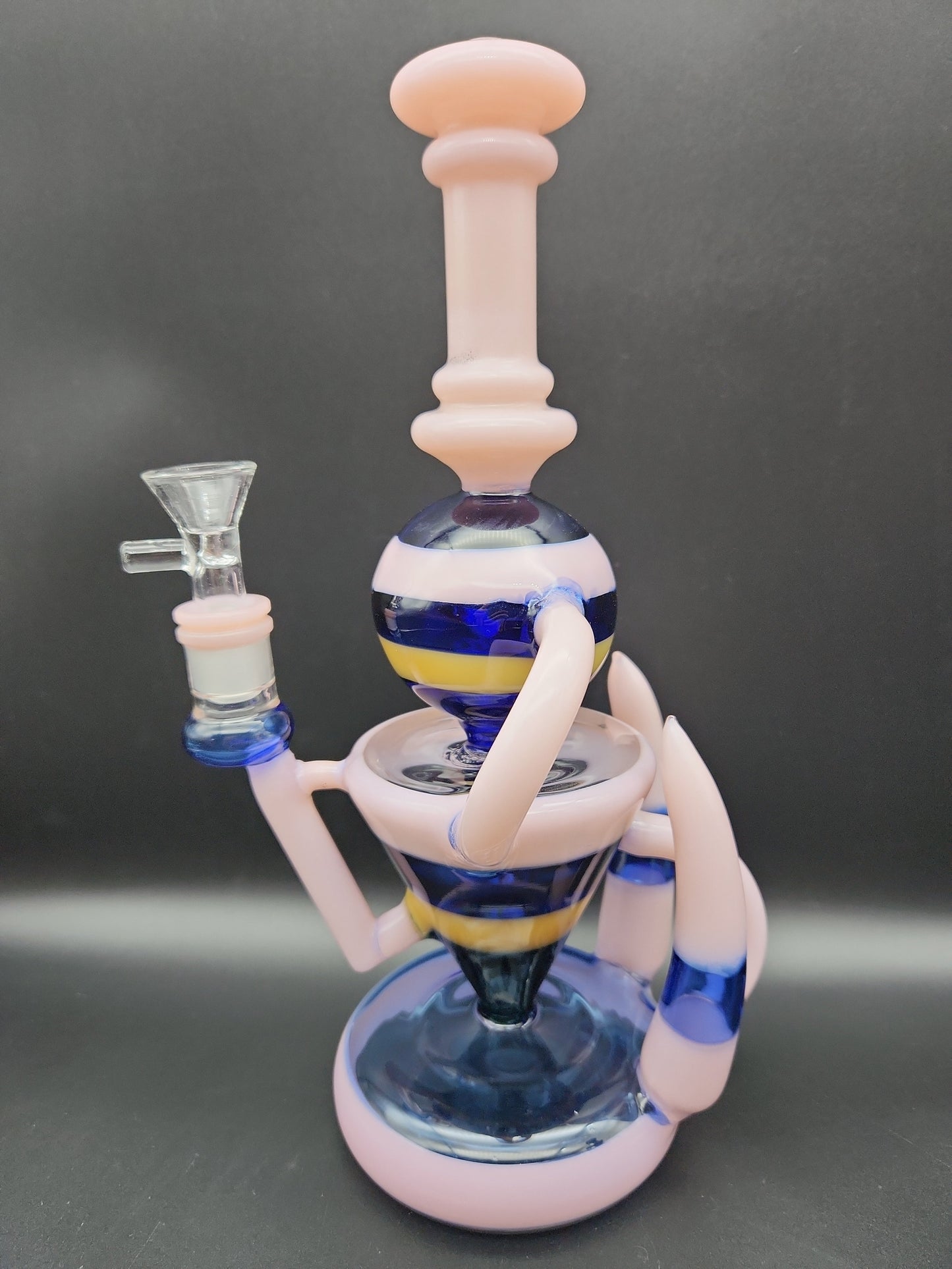 11" Hollowfoot Horn Recycler Water Pipe - Avernic Smoke Shop