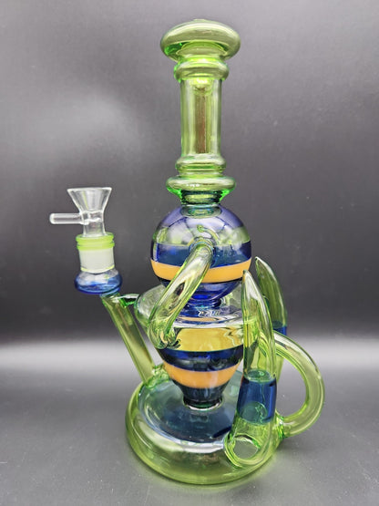 11" Hollowfoot Horn Recycler Water Pipe - Avernic Smoke Shop