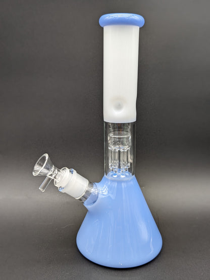 11" Milky Color Beaker w/ Tree Perc