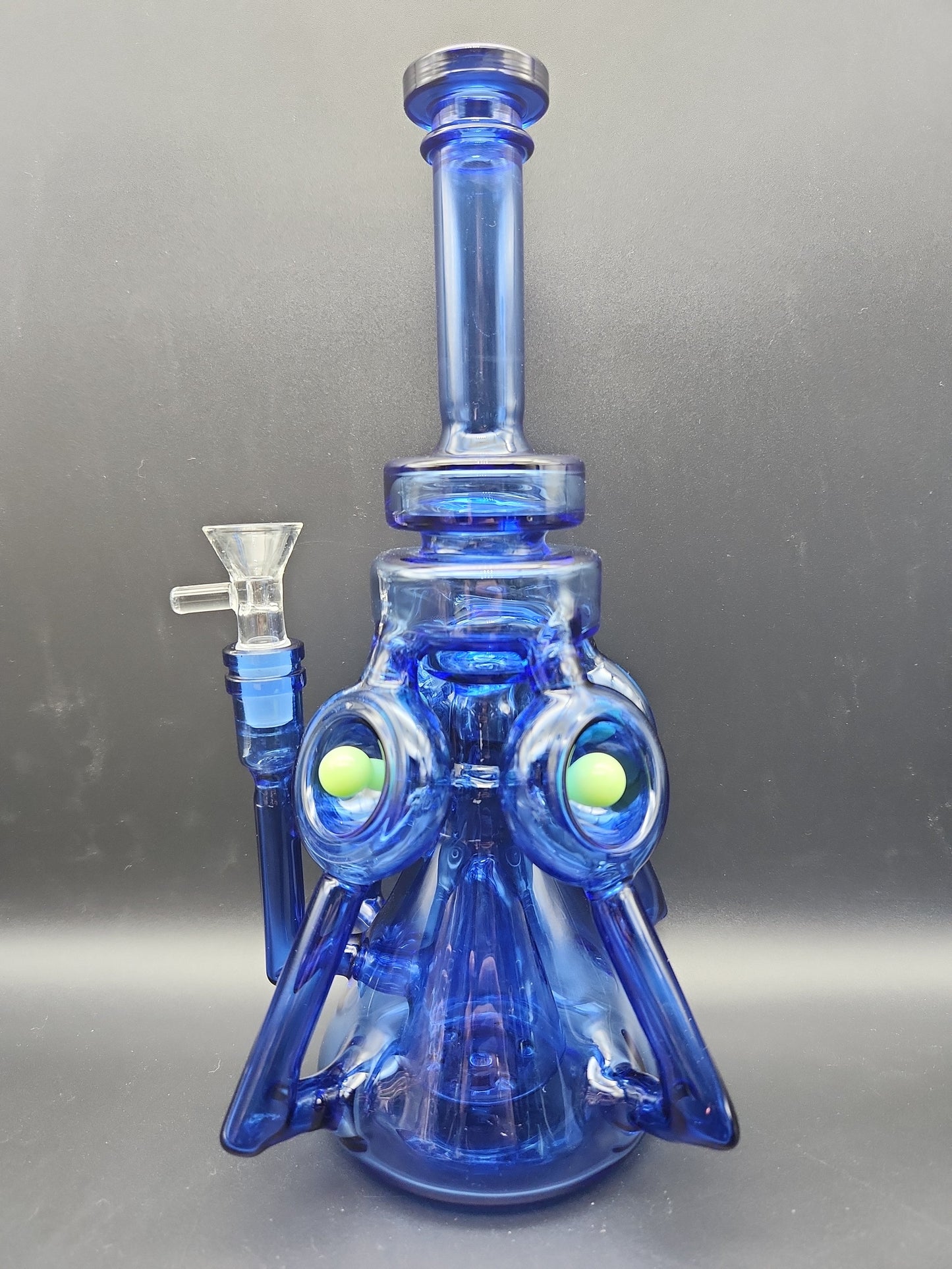 11" Quad Tube Recycler w/ Pyramid Perc - Avernic Smoke Shop