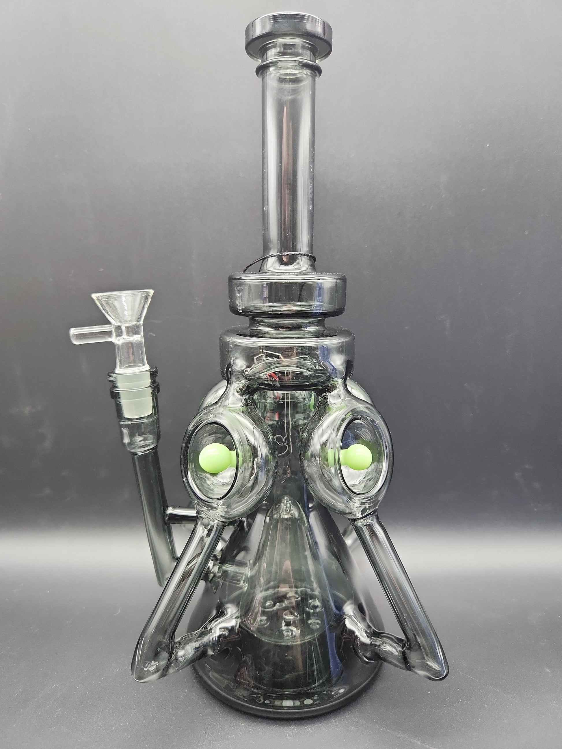 11" Quad Tube Recycler w/ Pyramid Perc - Avernic Smoke Shop