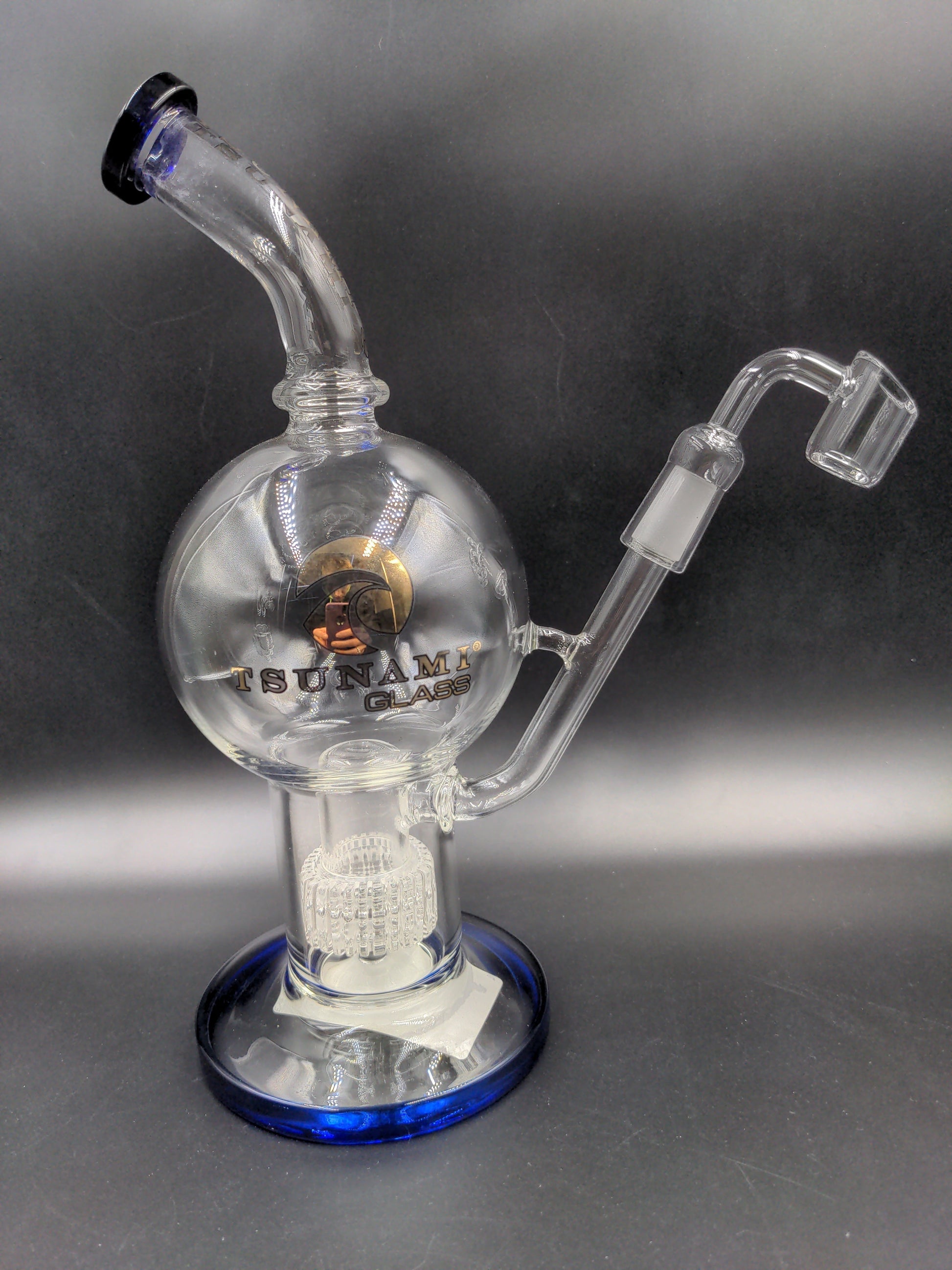 11" Tsunami Shower Head Globe Concentrate Rig-Avernic Smoke Shop