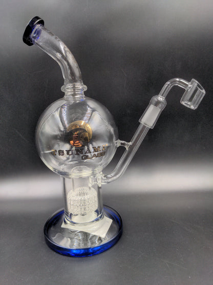 11" Tsunami Shower Head Globe Concentrate Rig-Avernic Smoke Shop