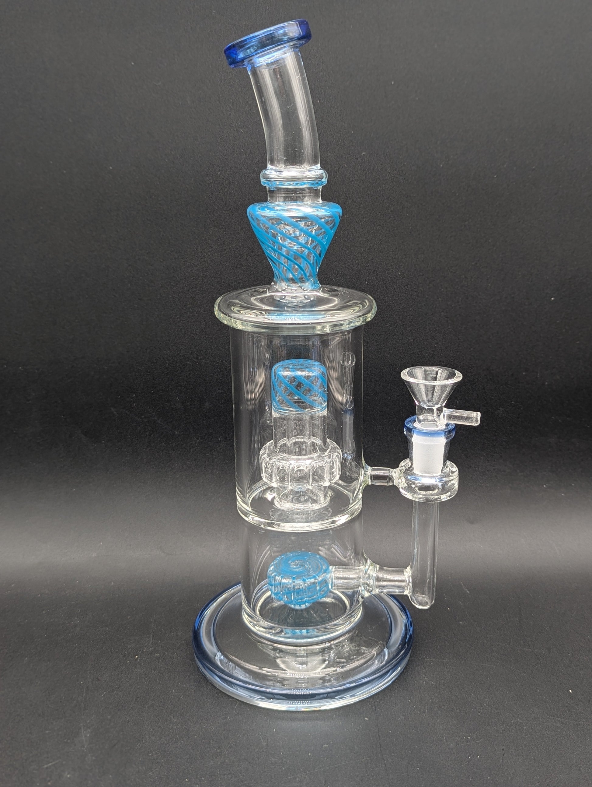 11" Two Tier Bent Neck Water Pipe-Avernic Smoke Shop