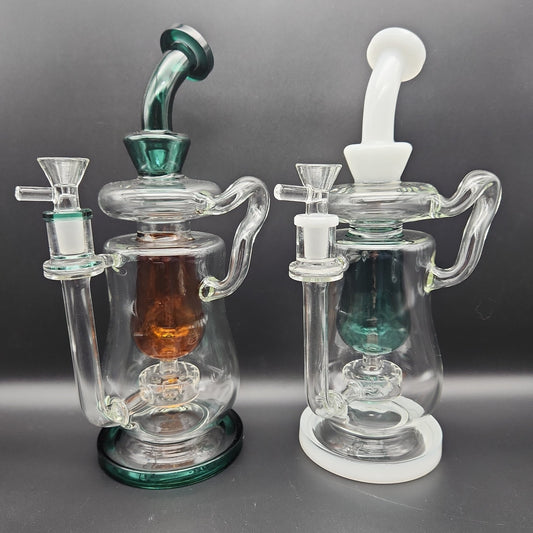 11.5" Pot Belly Showerhead Recycler - Meech Madness Smoke Shop