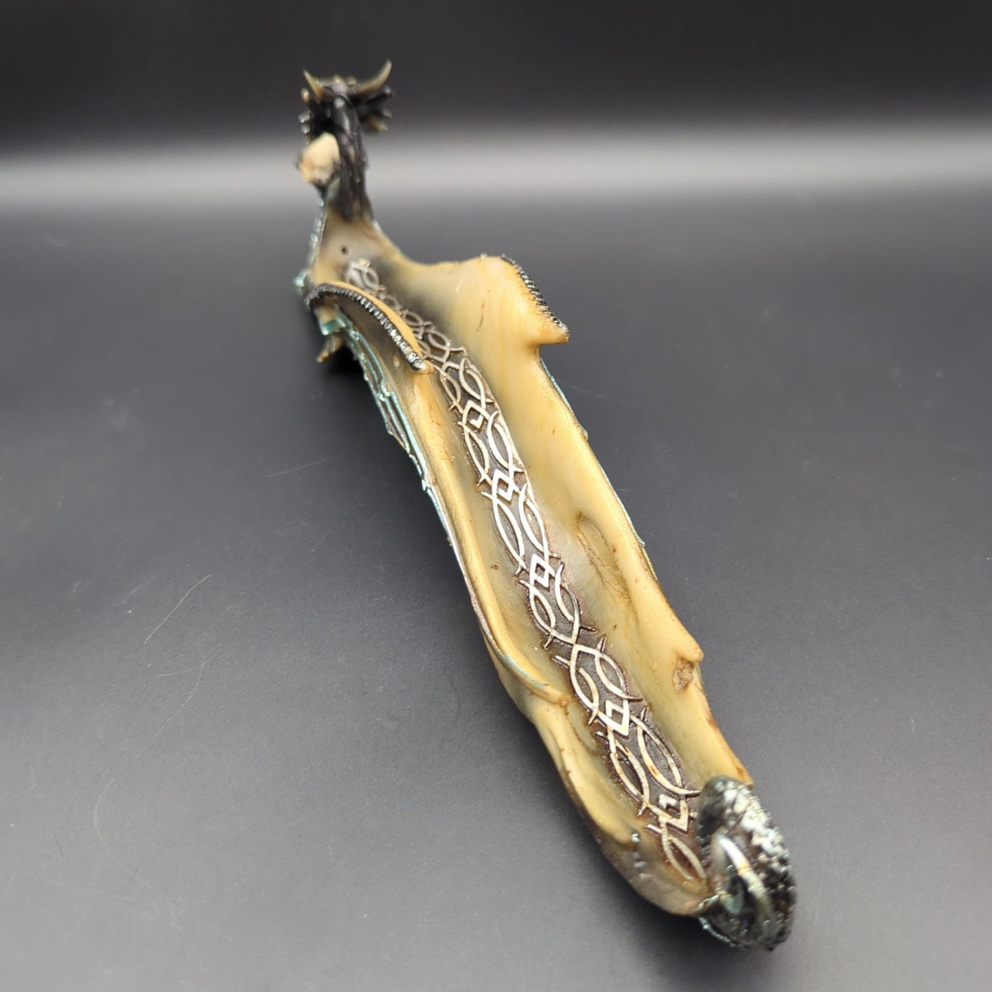 12" Dragon Holding Skull Incense Burner - Meech Madness Smoke Shop